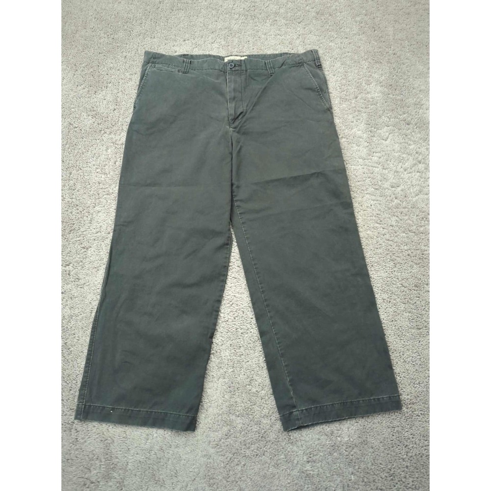 Merona Pants Mens 42x30 Gray Relaxed Fit 100% Cotton Workwear Casual